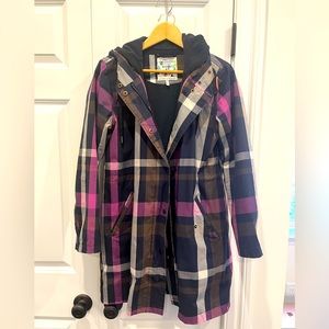 Joules “Right as Rain” plaid rain jacket